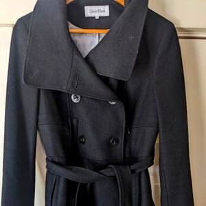 Black wool coat